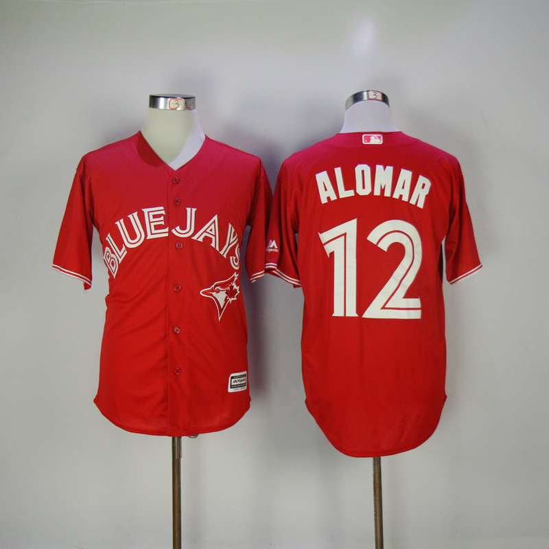 2017 MLB Toronto Blue Jays #12 Alomar Red Game Jerseys